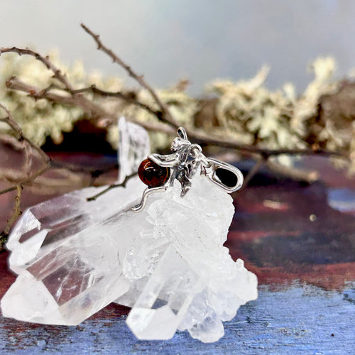 Baltic Cognac Amber Fairy Pendant