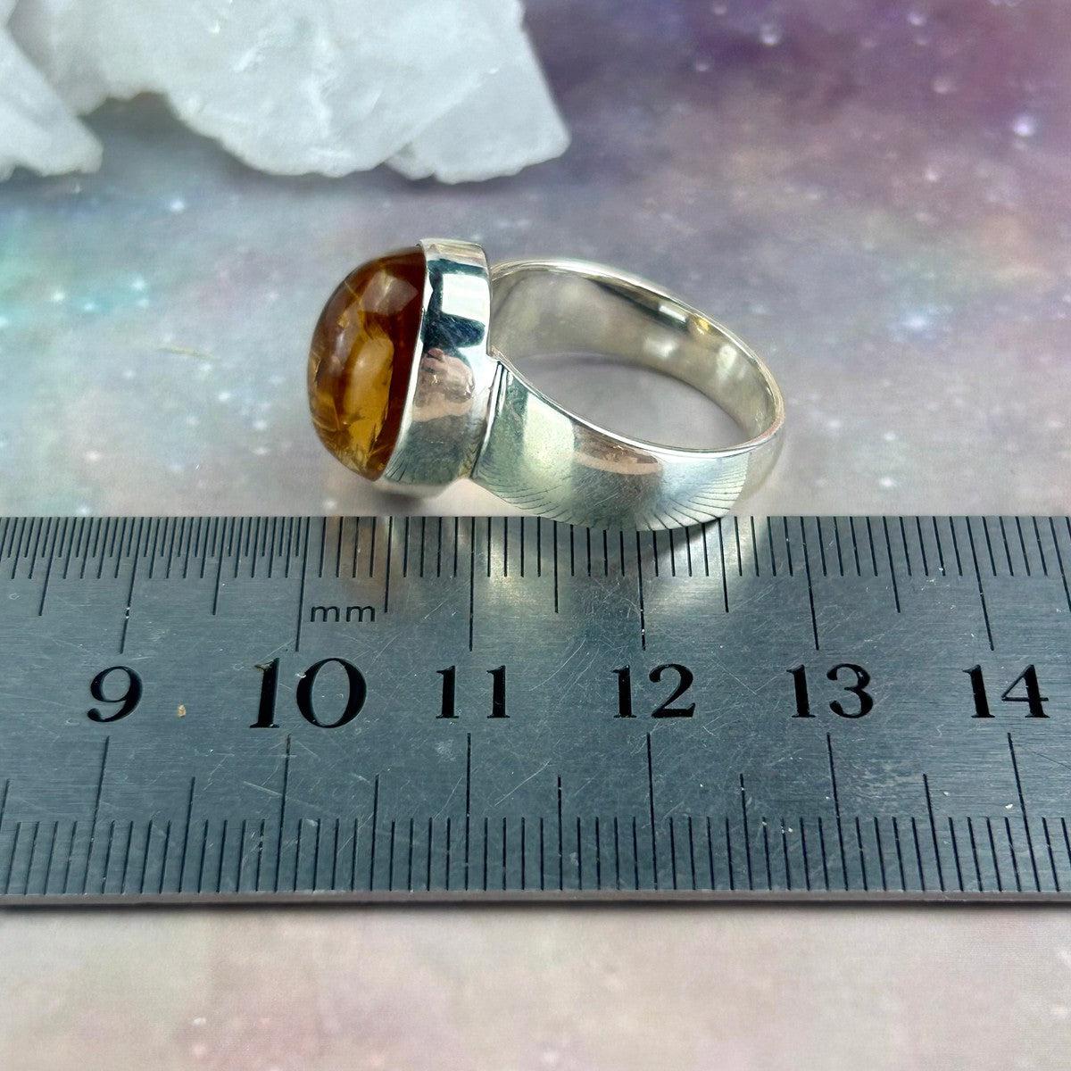 Unisex Citrine Ring