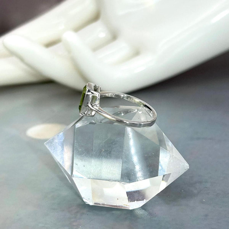 Assorted Gemstone Emerald Cut Ring