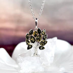 Tree Motif Amber Pendant