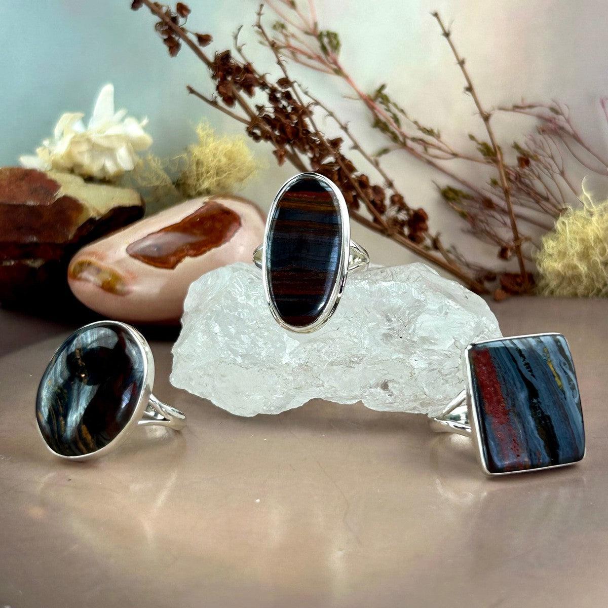 Iron Tiger Eye Ring