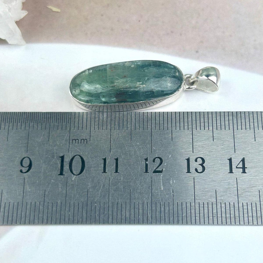 Elongated Oval Kyanite Pendant