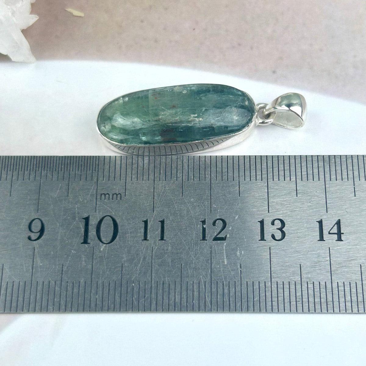 Elongated Oval Kyanite Pendant