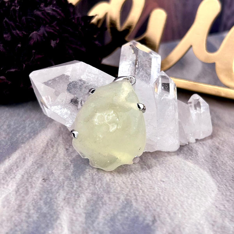 Libyan Desert Glass Freeform Pendants