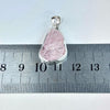 Morganite Freeform Raw Pendant