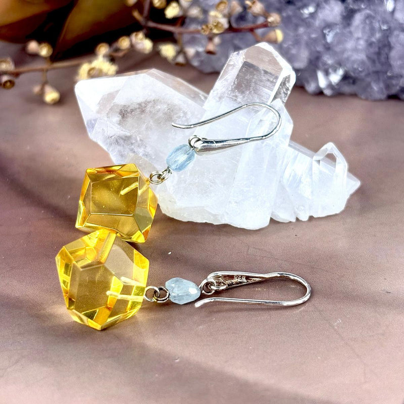 Amber And Aquamarine Jewellery
