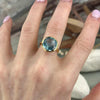 Blue Gemstone Gold Ring