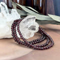 Garnet Beaded Bracelet