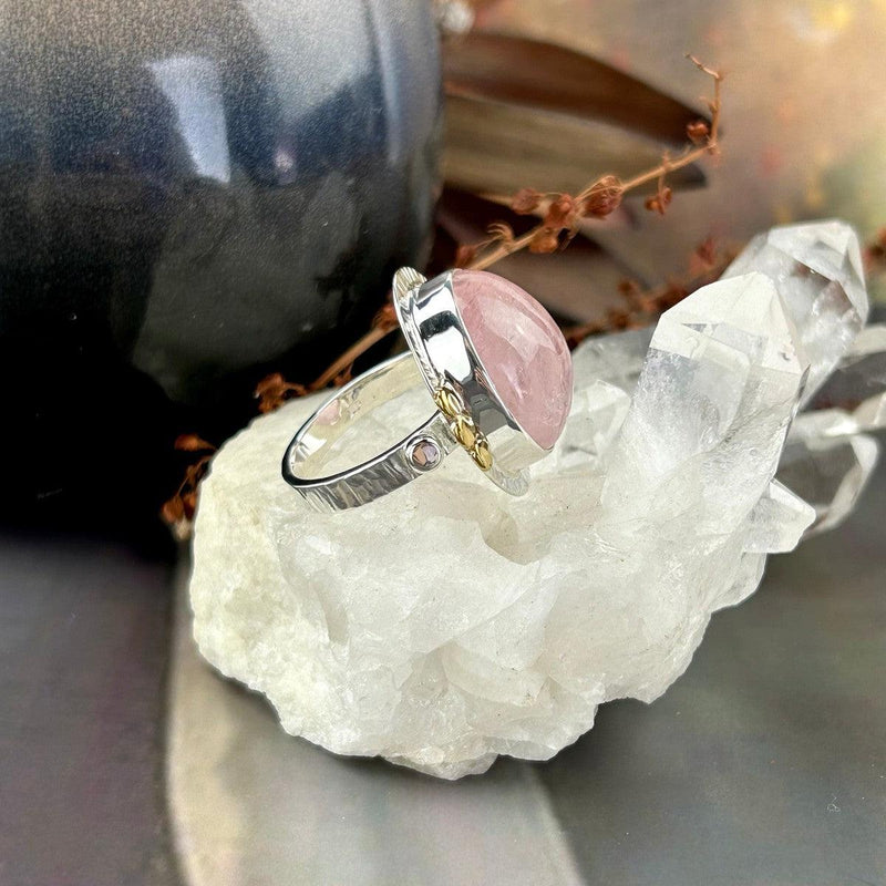 Soft Pink Crystal Ring