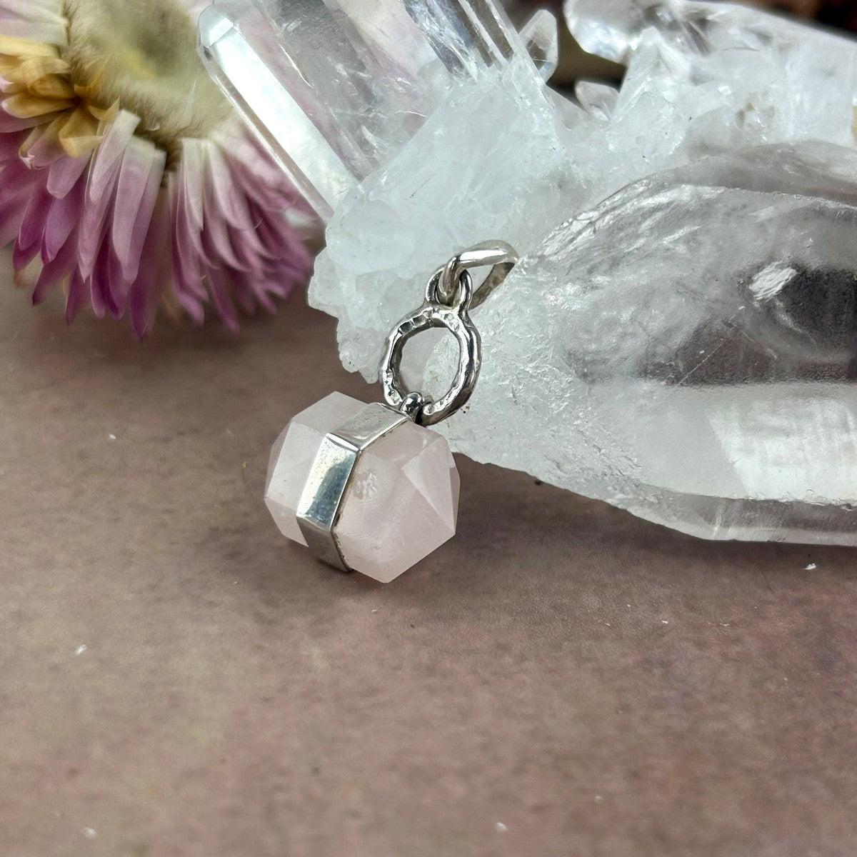 Girls Rose Quartz Pendant