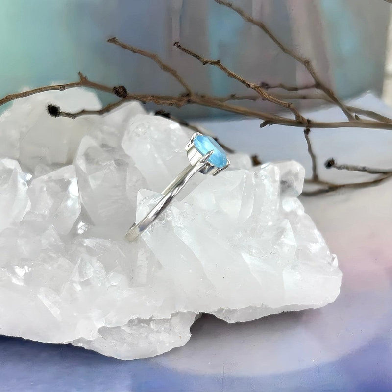 Chalcedony Crystal Ring