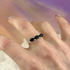 Assorted Gemstone Three Stone Stacker Rings