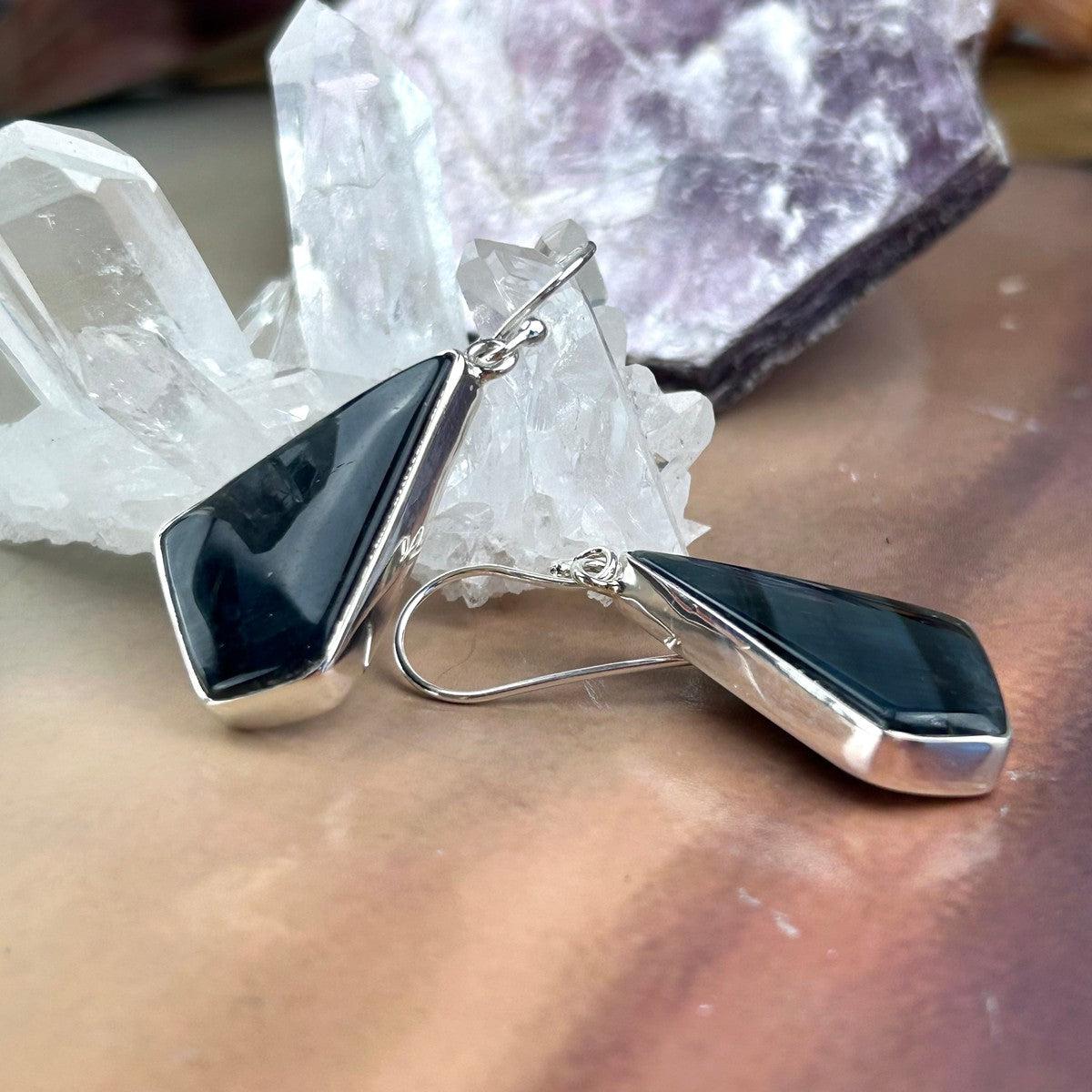 Hawk's Eye Crystal Earrings