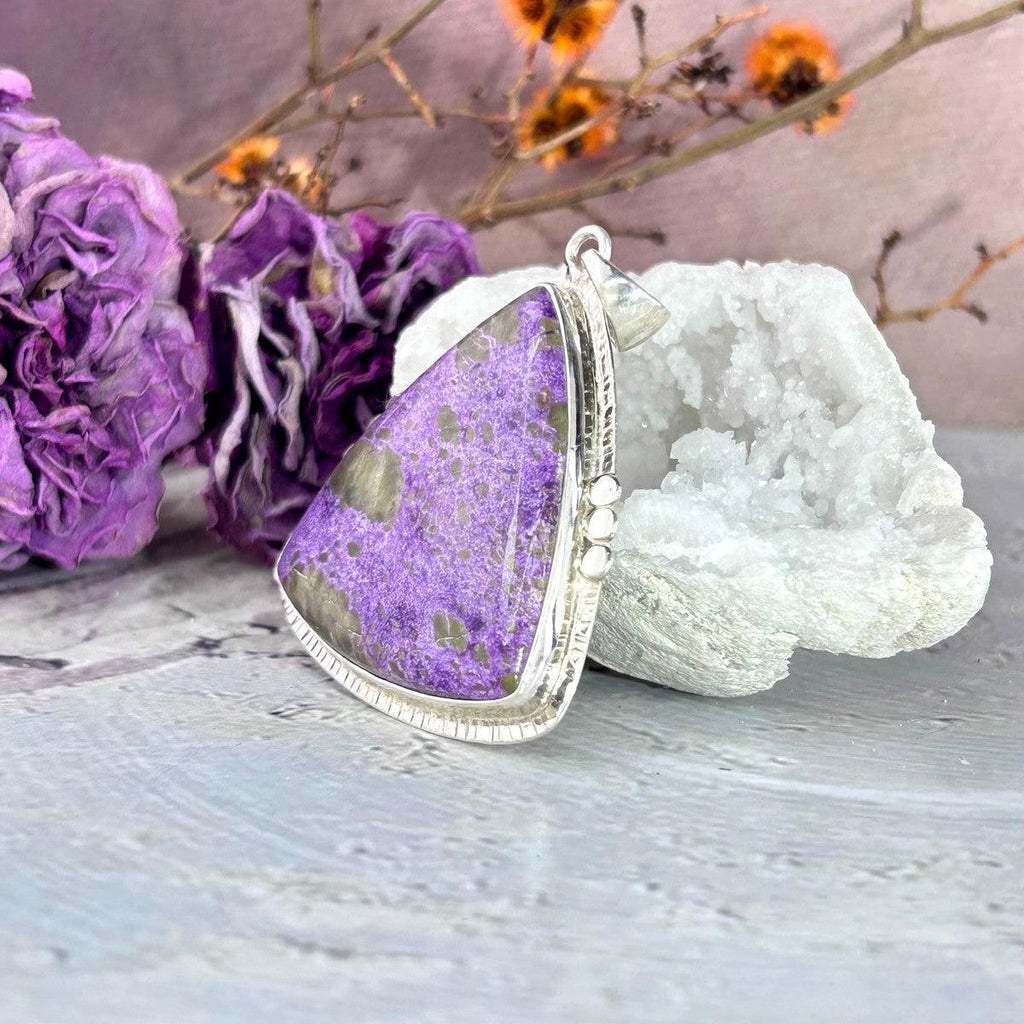 Large Triangle Crystal Pendant