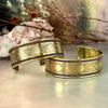 Symbolic Brass Cuff Bracelet