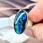 Labradorite Elongated Oval Ring