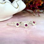 Gemstone Flower Ring