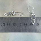 Dainty Moonstone Drop Earrings