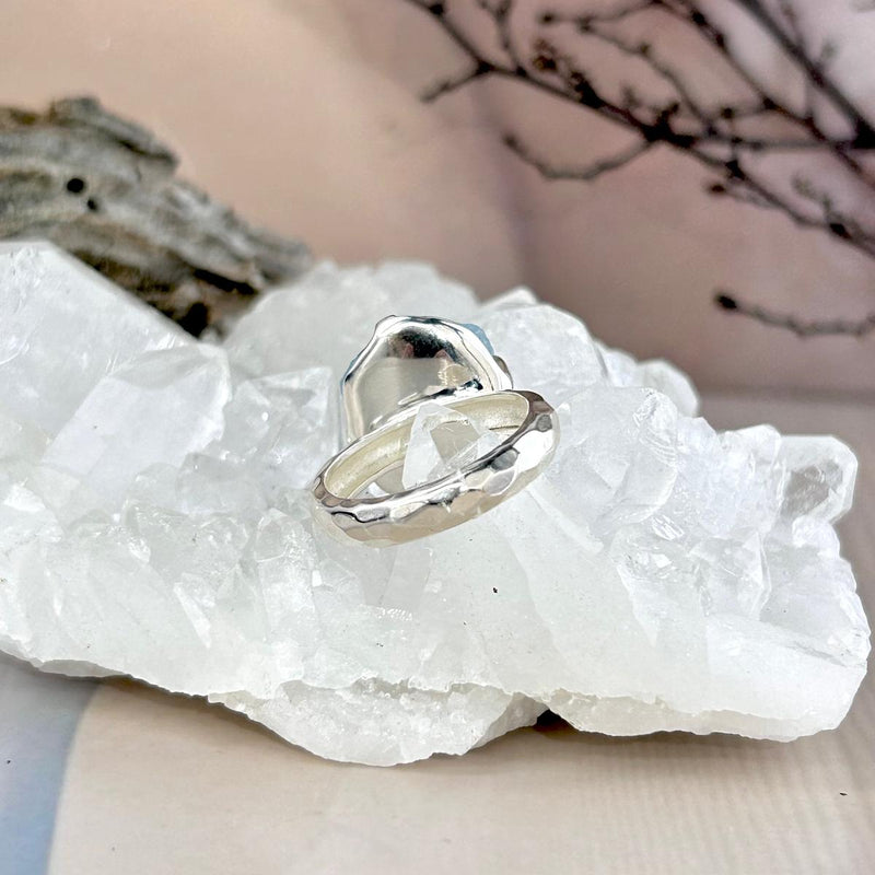 Throat Chakra Crystal Ring