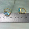 Round Blue Topaz Ring