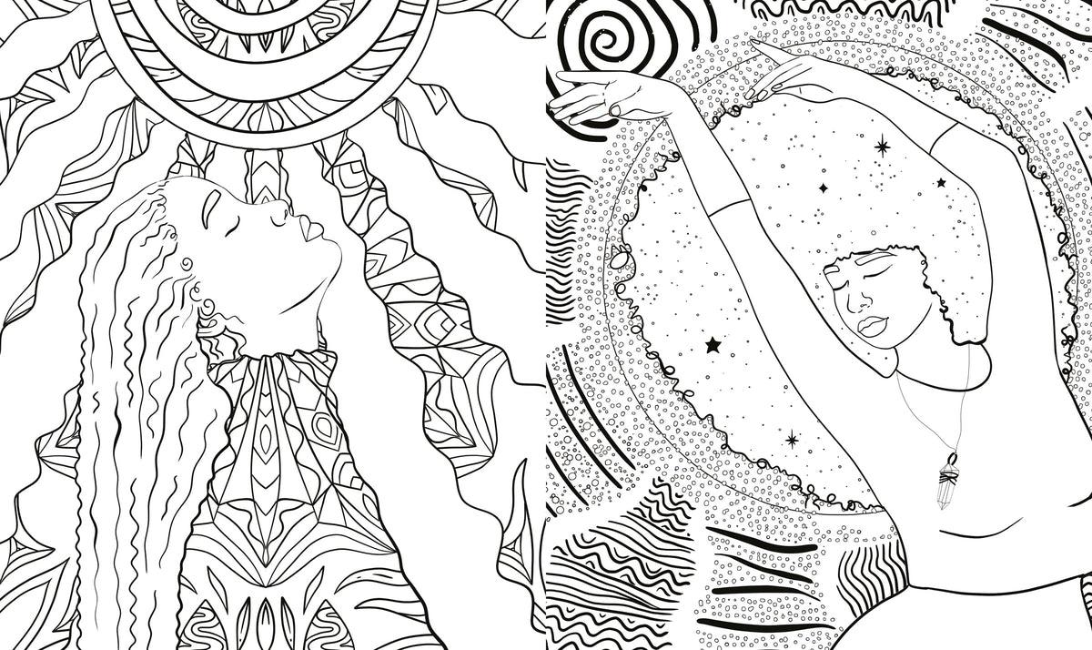 The Divine Feminine Self-Discovery Coloring Journal