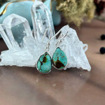 Turquoise Stone Teardrop Earrings