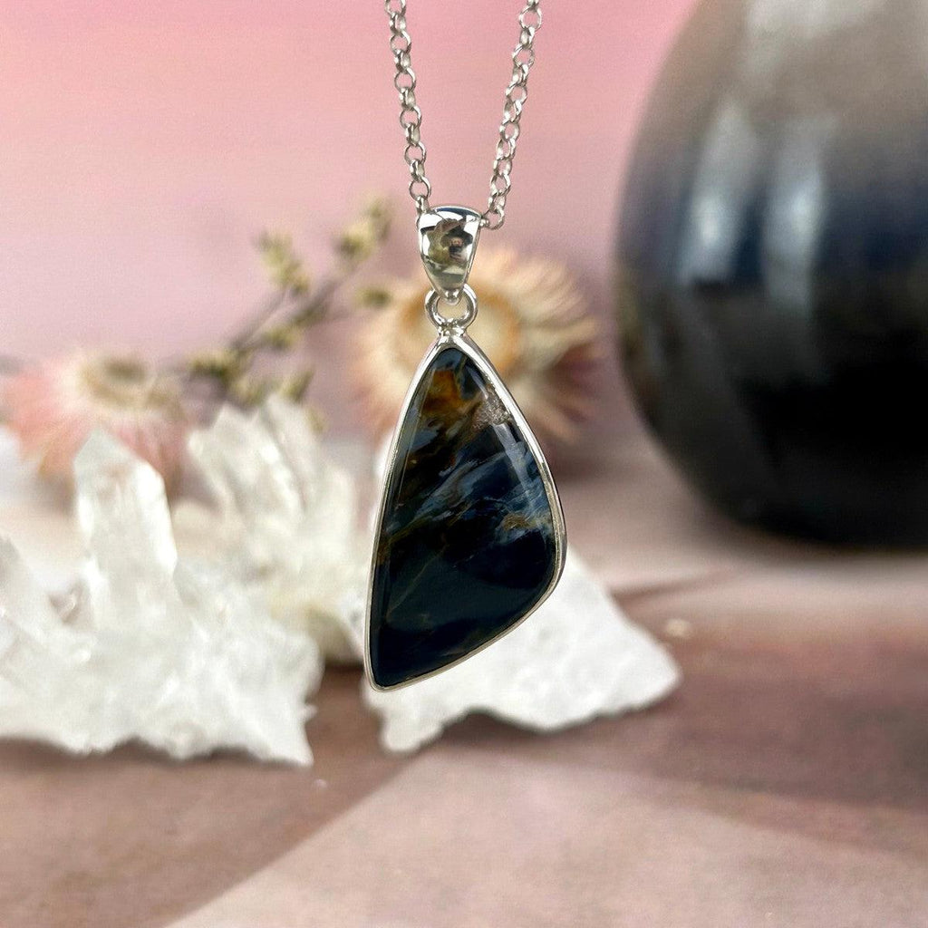 Hawk's Eye Crystal Pendant