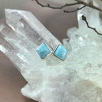 Authentic Larimar Stud Earrings