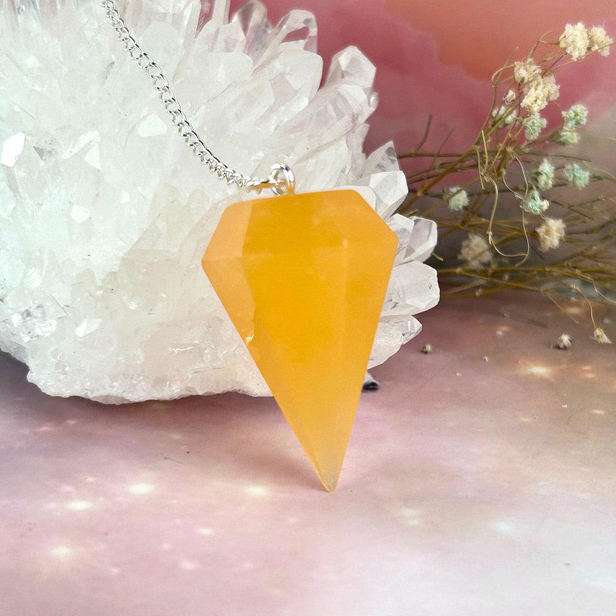 Vibrant Colour Crystal Pendulum