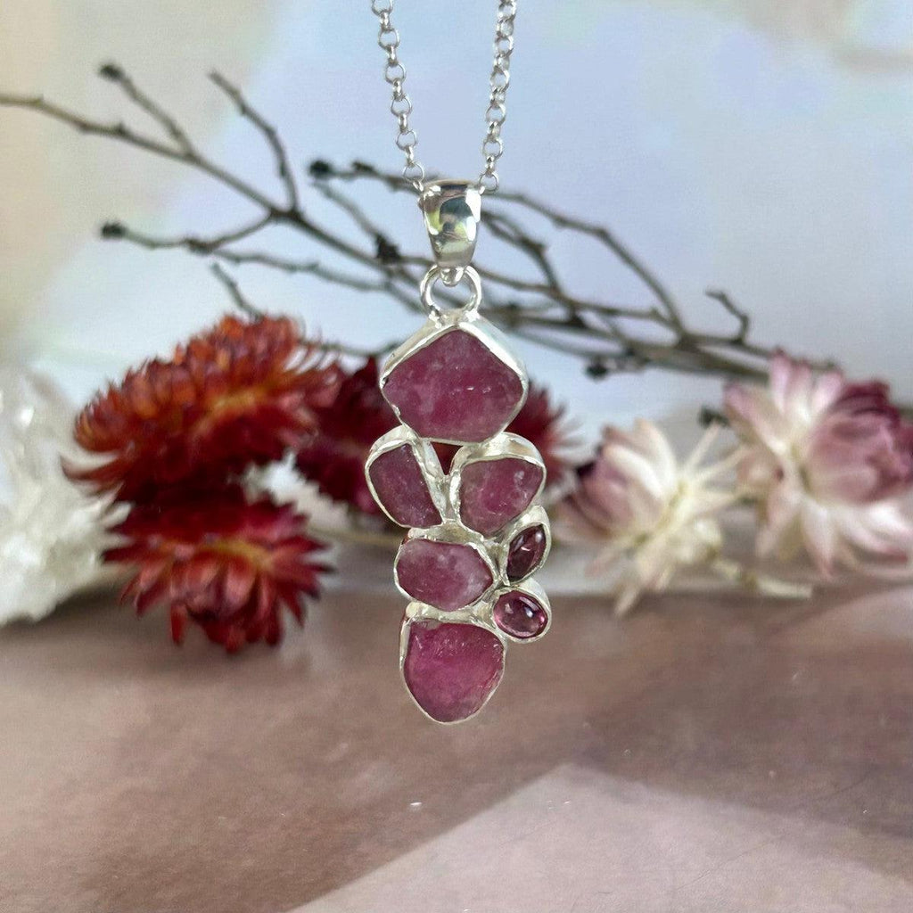 Raw Crystal Silver Pendant