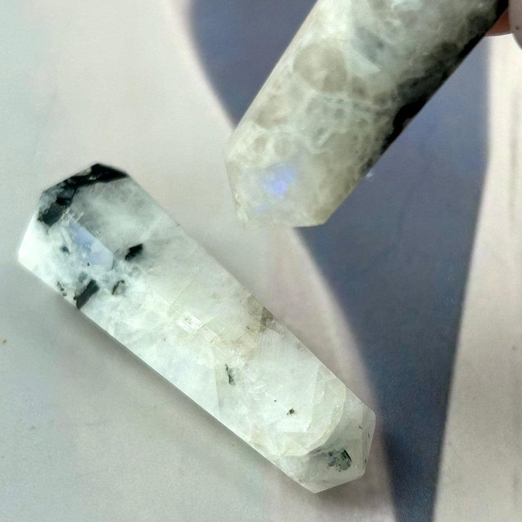 Rainbow Moonstone Crystal Wand