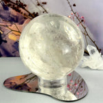 Clear Quartz Sphere With Stand