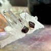 Rough Garnet Crystal Earrings