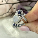 Iolite Gemstone Sterling Silver Ring