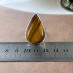 Large Teardrop Tiger Eye Ring