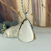 White Stone Large Pendant