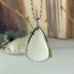 White Stone Large Pendant