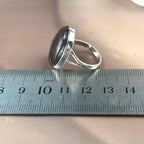 Burnt Colour Crystal Ring