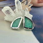 Pastel Green Crystal Earrings