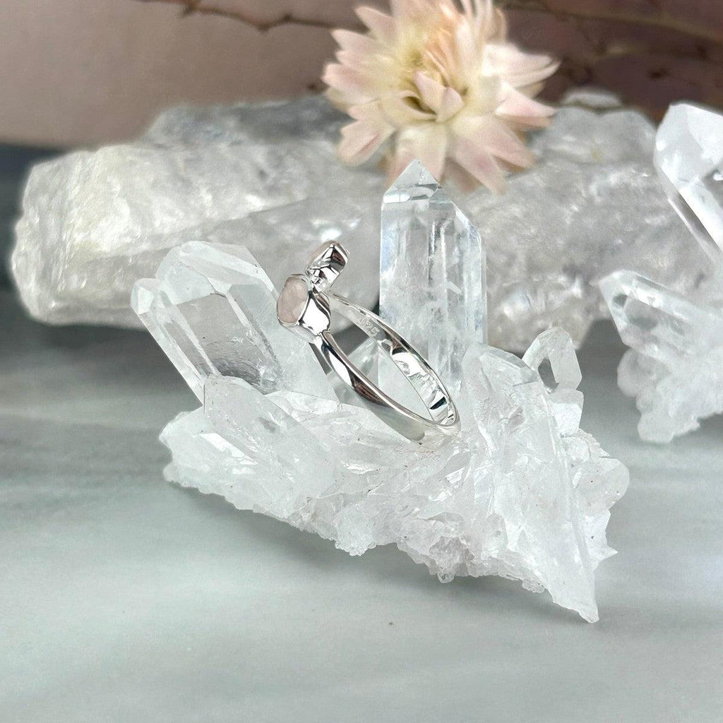 Marquise Cut Rose Quartz Ring