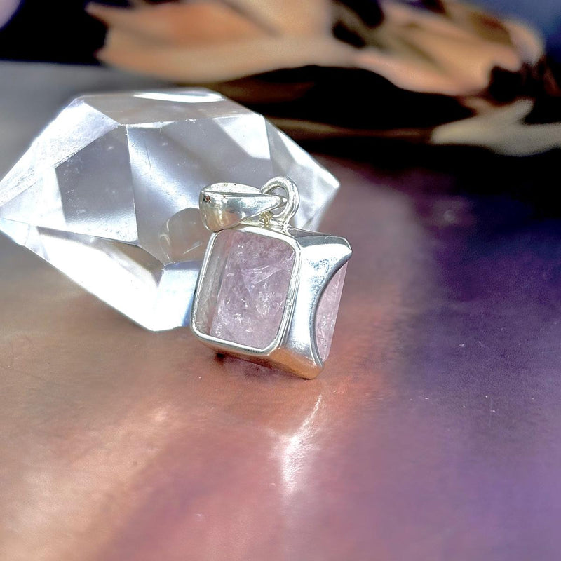 Square Cut Gemstone Pendant