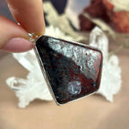 Red And Black Stone Pendant