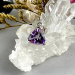 Amethyst Trillion Pendant