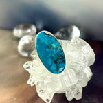 Genuine Turquoise Crystal Ring