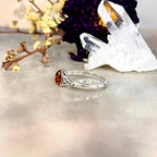 Trinity Knot Amber Ring