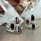 Pear Cut Garnet Ring