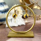 Lapis Lazuli Gold Drop Earrings