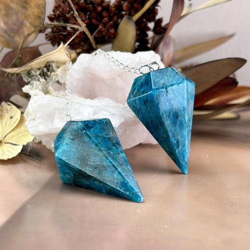 Blue Apatite Pendulum