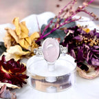 Ornate Band Rose Quartz Ring