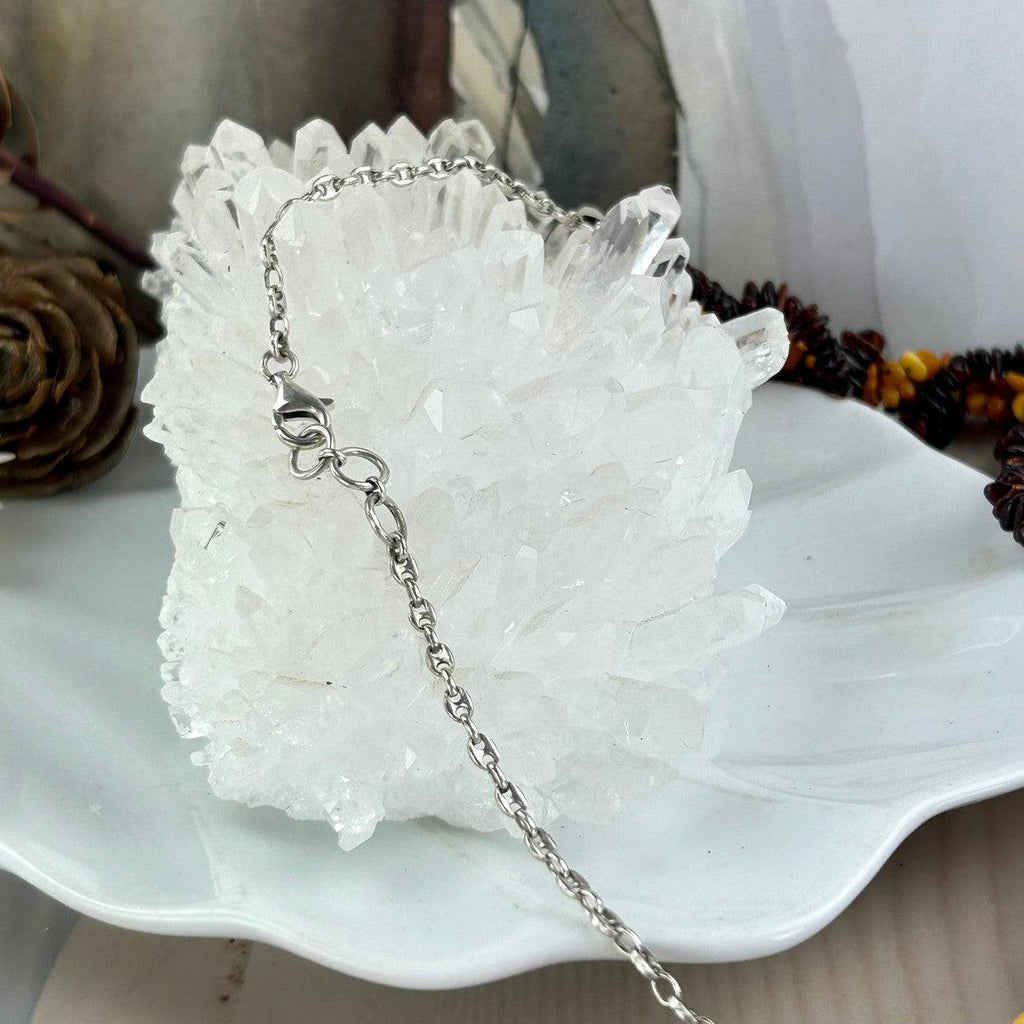 Women's Baltic Amber Sterling Silver Necklace